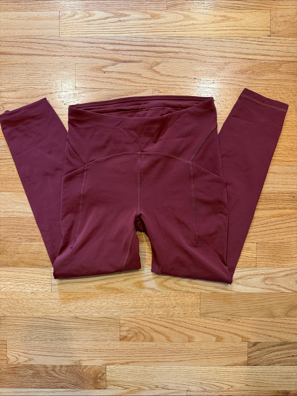 lululemon athletica Power Thru Wine High-Rise Leggings 25” in Date Brown
